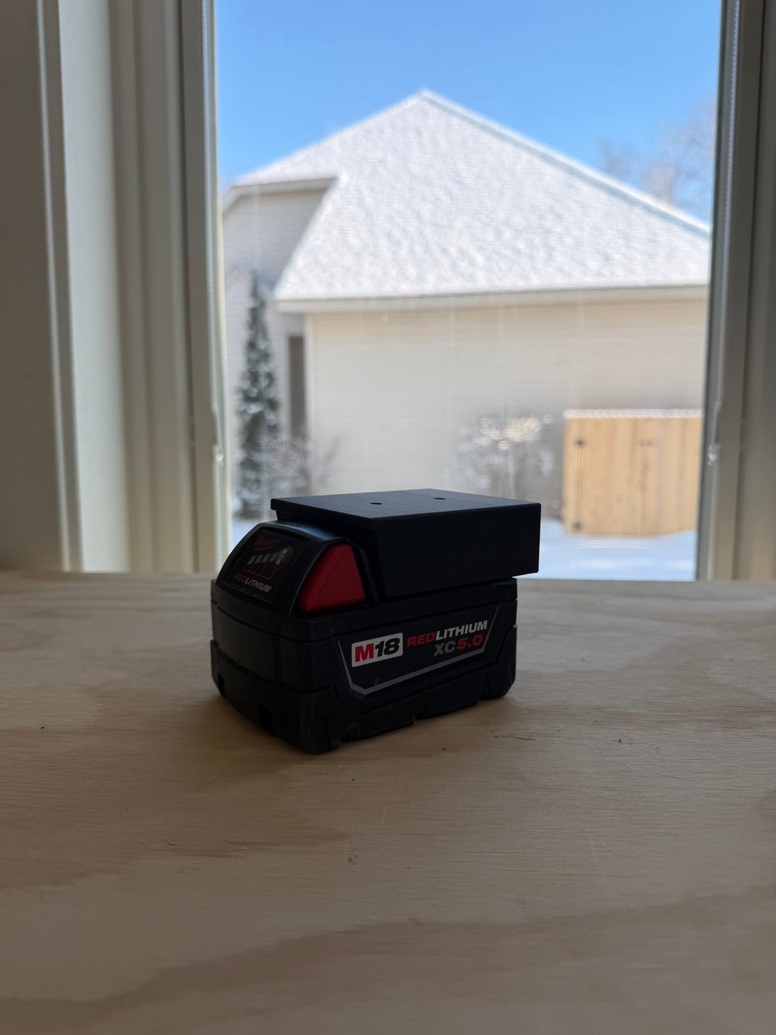 Milwake M14 battery wall mount