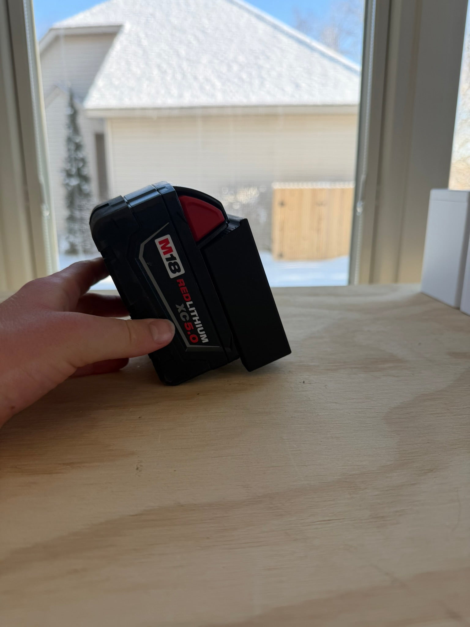 Milwake M14 battery wall mount