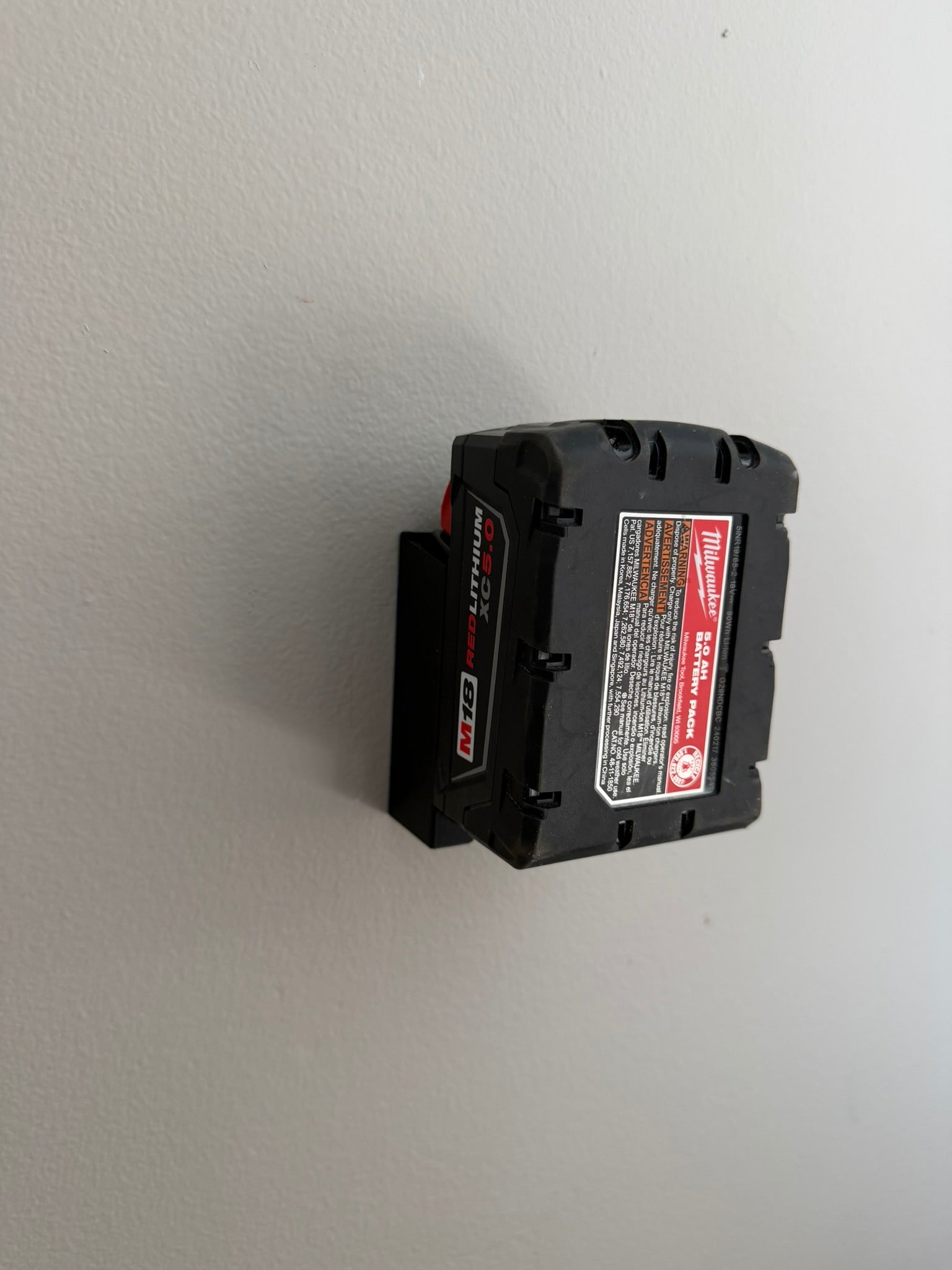 Milwake M14 battery wall mount