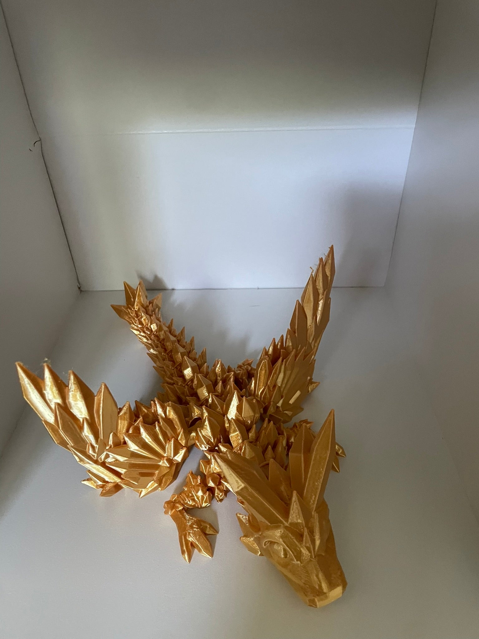 Winged crystal dragon