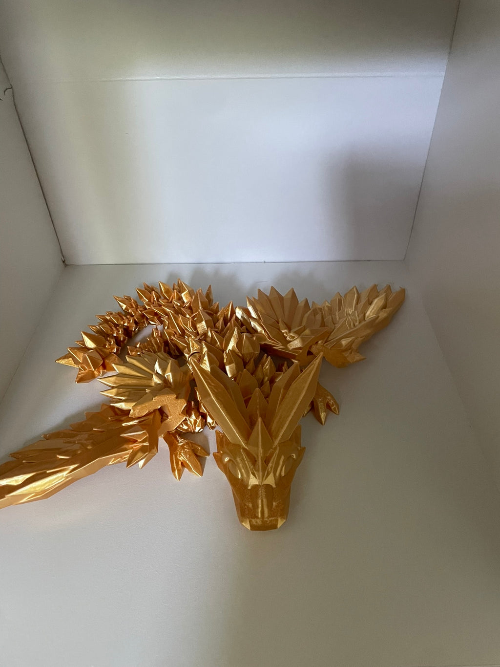 Winged crystal dragon