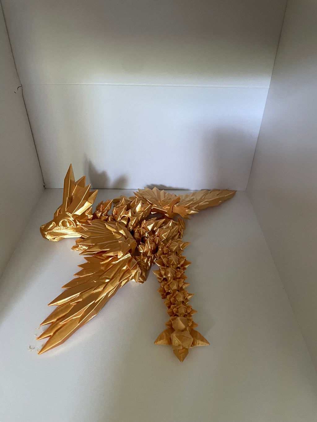 Winged crystal dragon