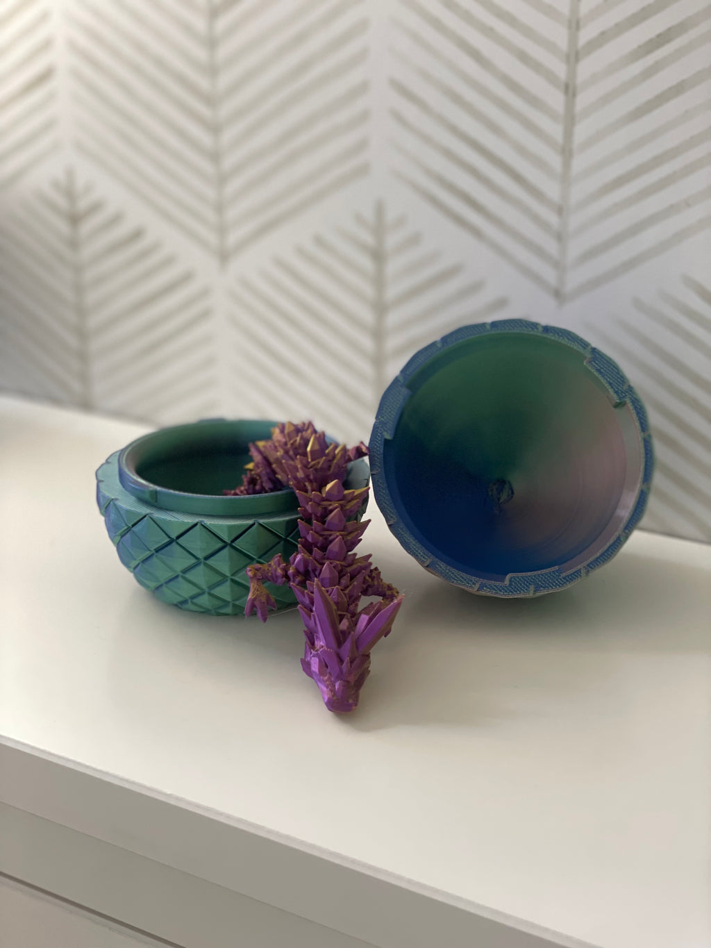 Mini articulated crystal fantasy dragon